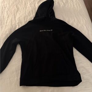 Black Hoodie with 'Better Days Ahead' Text